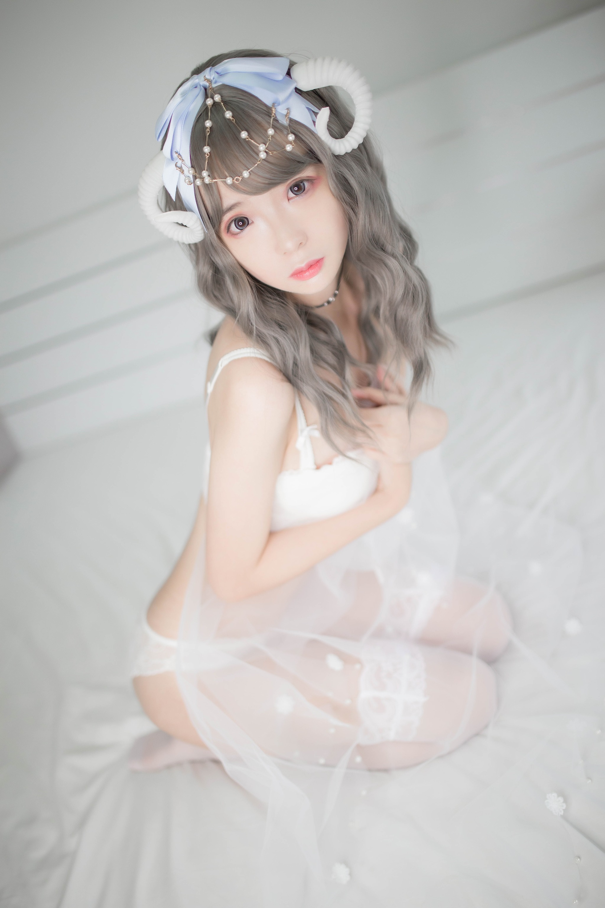 图片[1]-疯猫ss – NO.047 白内衣 [18P]-XikXak
